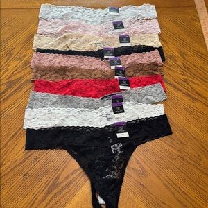 I.N.C.  Set of 10 Lace Thong Underwear Lingerie nwt size XXL